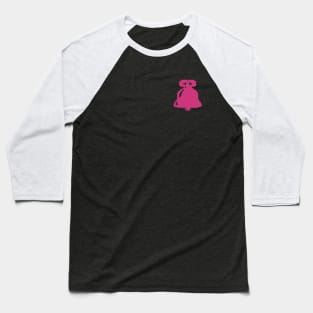 Pink Christmas bell pixel art Baseball T-Shirt